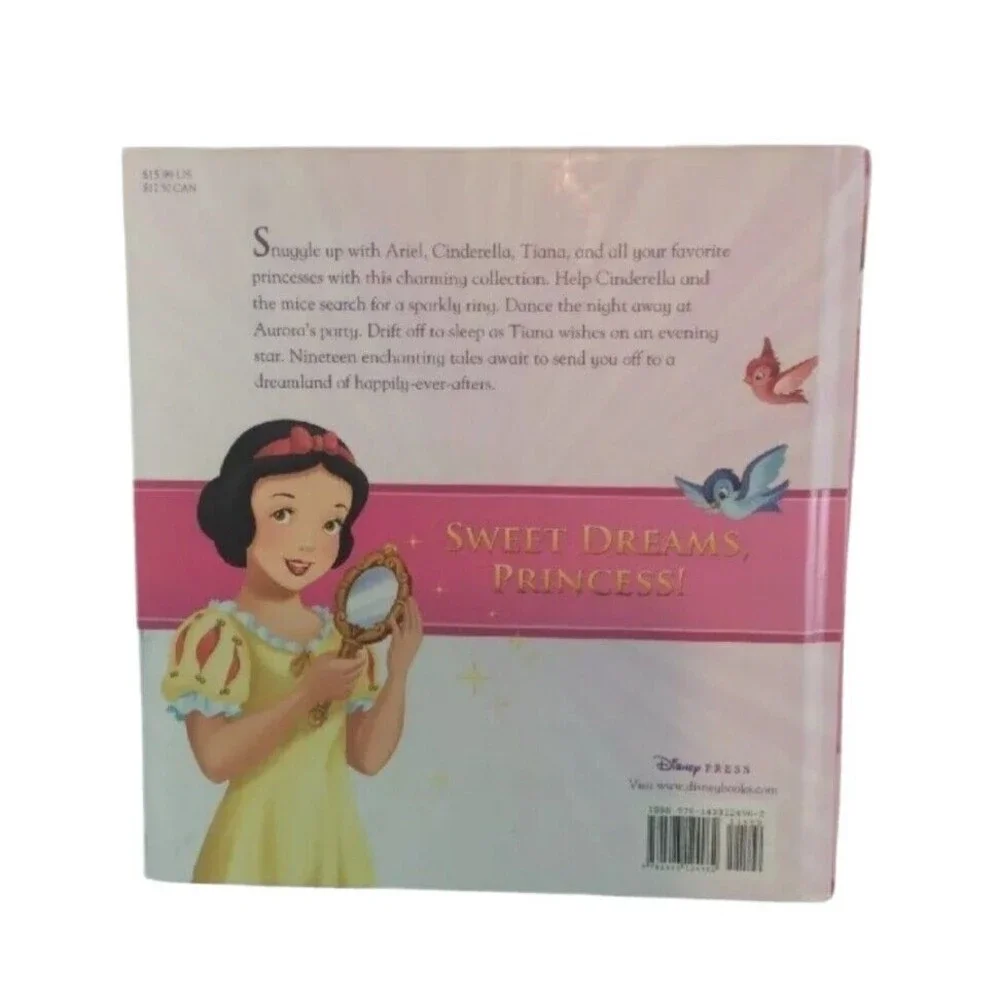 Disney Book Princess Bedtime Stories Cinderella Beauty Beast Collection Child - Picture 2 of 12